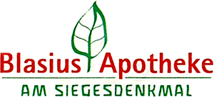 Logo der Blasius-Apotheke am Siegesdenkmal
