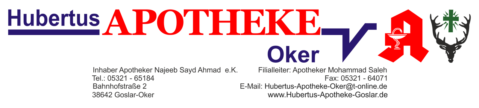Logo der Hubertus Apotheke Oker