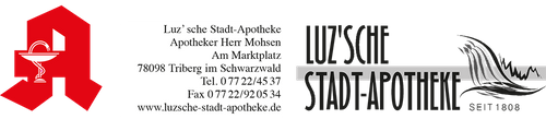Logo der Luz'sche Stadt-Apotheke Triberg