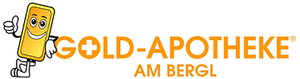 Logo der Gold-Apotheke am Bergl